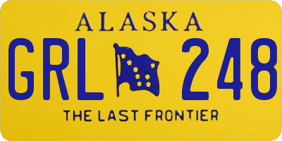 AK license plate GRL248