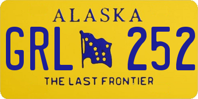 AK license plate GRL252