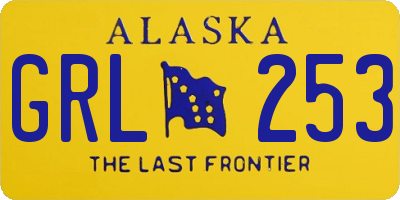 AK license plate GRL253