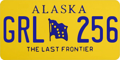 AK license plate GRL256