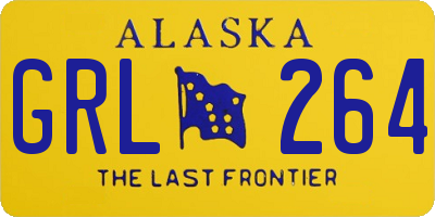 AK license plate GRL264