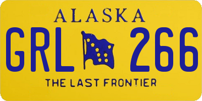 AK license plate GRL266