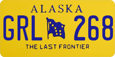 AK license plate GRL268