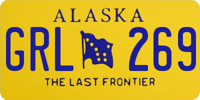 AK license plate GRL269