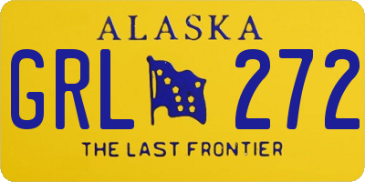 AK license plate GRL272