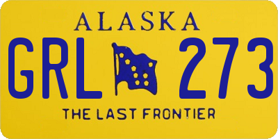 AK license plate GRL273