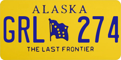 AK license plate GRL274