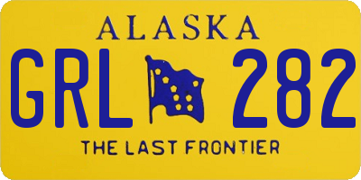 AK license plate GRL282