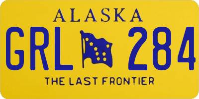 AK license plate GRL284