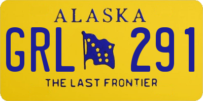 AK license plate GRL291