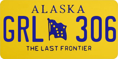 AK license plate GRL306