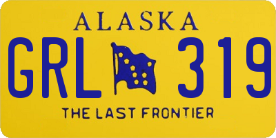 AK license plate GRL319