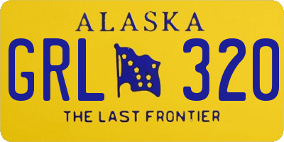 AK license plate GRL320