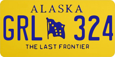 AK license plate GRL324