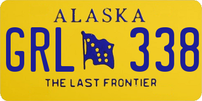 AK license plate GRL338