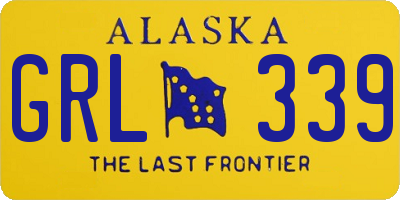 AK license plate GRL339