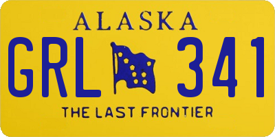 AK license plate GRL341