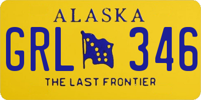 AK license plate GRL346