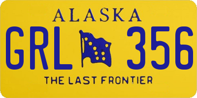 AK license plate GRL356