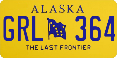 AK license plate GRL364