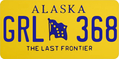 AK license plate GRL368