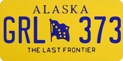 AK license plate GRL373