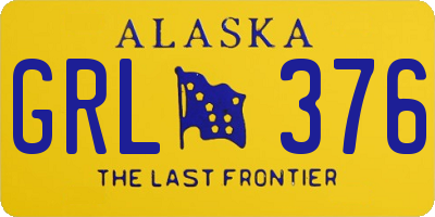 AK license plate GRL376