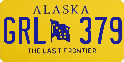 AK license plate GRL379