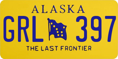AK license plate GRL397