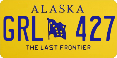 AK license plate GRL427