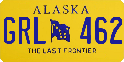 AK license plate GRL462