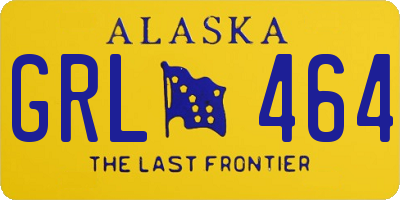 AK license plate GRL464
