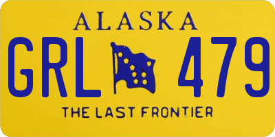 AK license plate GRL479