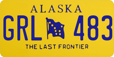 AK license plate GRL483