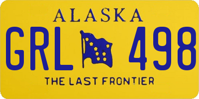 AK license plate GRL498