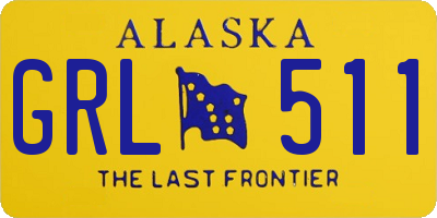 AK license plate GRL511
