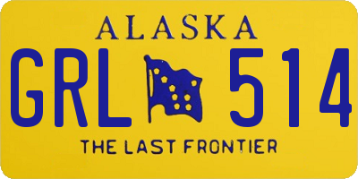AK license plate GRL514