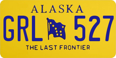AK license plate GRL527