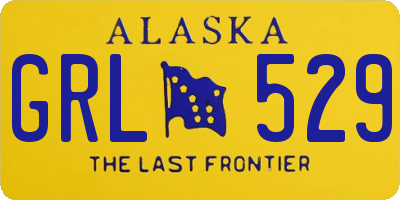 AK license plate GRL529