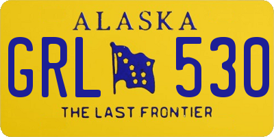 AK license plate GRL530