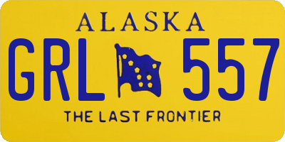 AK license plate GRL557