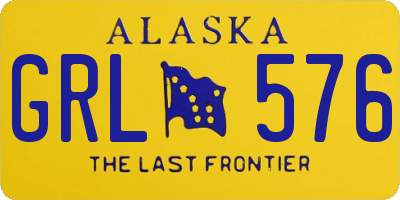 AK license plate GRL576
