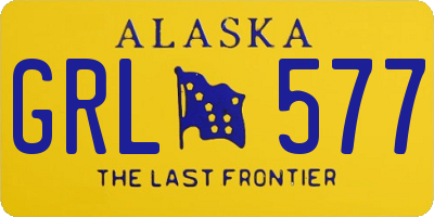 AK license plate GRL577