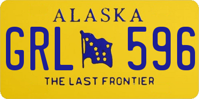 AK license plate GRL596