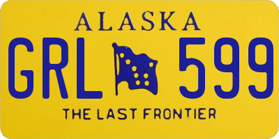 AK license plate GRL599