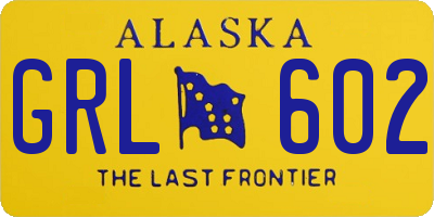 AK license plate GRL602