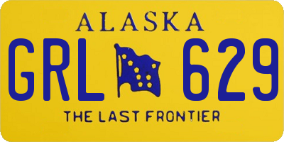 AK license plate GRL629