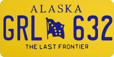 AK license plate GRL632