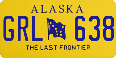 AK license plate GRL638