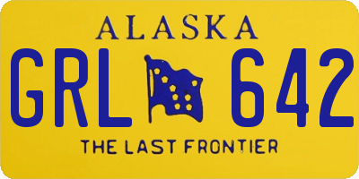 AK license plate GRL642